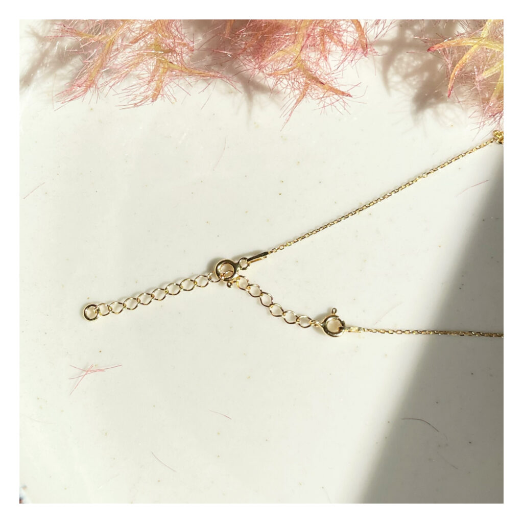 Przedłużka pozłacana 5 cm z zamkiem