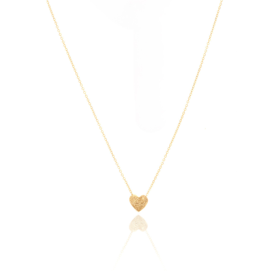 Naszyjnik złoty z dwustronną zawieszką w kształcie serca Sorelle