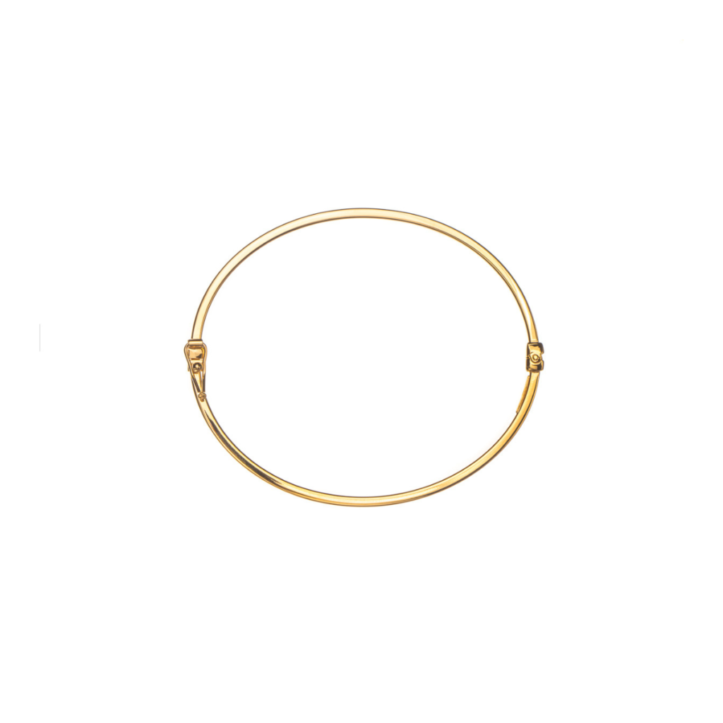 Bransoletka pozłacana bangle sztywna Stella