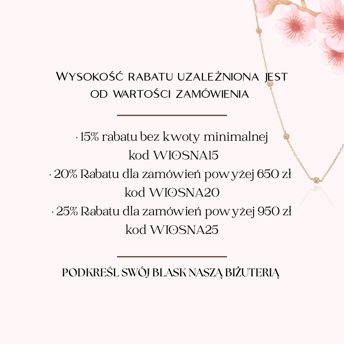 Biżuteria Rabat 25%