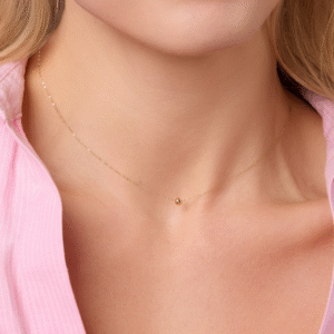 Łańcuszek złoty gladka kulka Classy